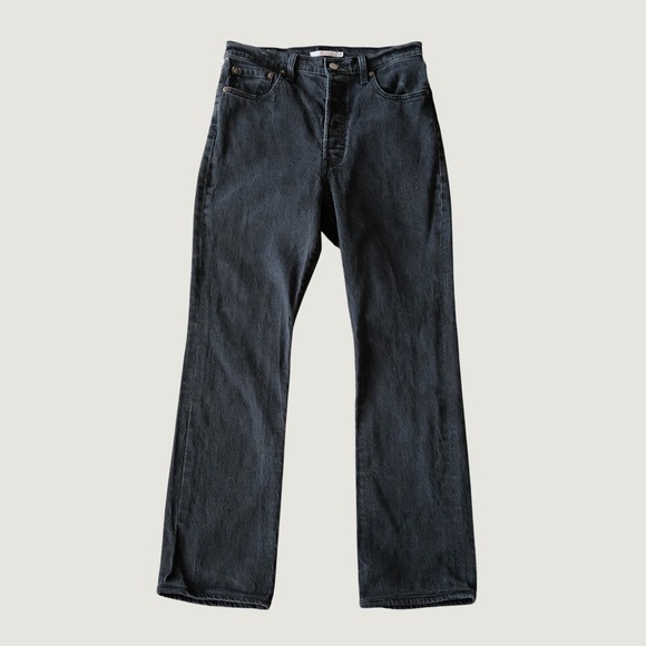 Levi's Denim - Levi's Ribcage Boot Jeans High Rise Black Denim Bootcut Size 29 Ultra High Waist